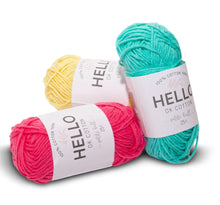 1Kg Hello DK cotton Yarn - 25g balls + FREE Amigurumi Pattern Downloads