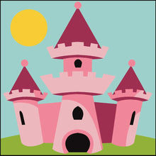 Printed Children's Canvas Tapestry Kit - Princess Castle
