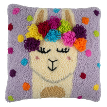 Punch Needle Kit: Cushion: Festival Llama
