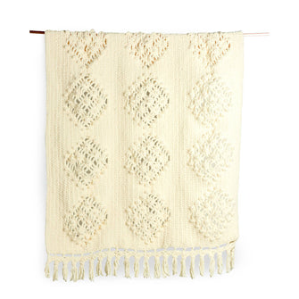 CROCHET PATTERN DOWNLOAD - Bernat Knot Mcrame Crochet Blanket