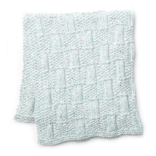KNITTING PATTERN DOWNLOAD - Bernat Baby Marly Box Stitch Knit Baby Blanket