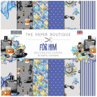 The Paper Boutique For Him 12" x 12" Paper Pad