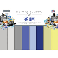 The Paper Boutique For Him Coloured Card Collection
