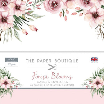 The Paper Boutique Forest Blooms 8" x 8" Cards & Envelopes Collection