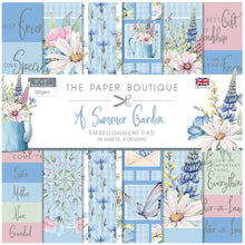 The Paper Boutique A Summer Garden 8" x 8" Embellishment Pad