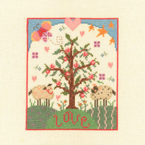 Folk Art - Counted Cross Stitch Kit - All Ewe Need Is Love