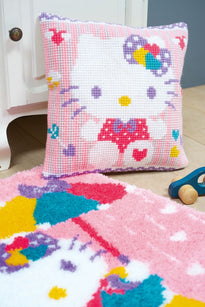 Vervaco Latch Hook Kit: Shaped Rug: A Shower of Hearts