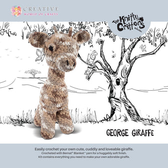 Knitty Critters - Giraffe Crochet Kit - George