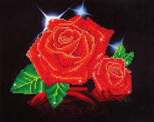 Diamond Painting Kit: Red Rose Sparkle