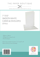 Cards & Envelopes - White 300gsm - 6 x 6" - Pack of 30