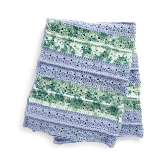 CROCHET PATTERN DOWNLOAD - Bernat Tie Dye-ish Textured Life Crochet Blanket
