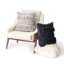 CROCHET PATTERN DOWNLOAD - Bernat Bobble & Fringe Crochet Pillow
