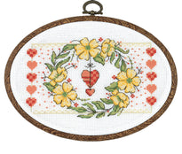 Flexi Hoop Cross Stitch - Love Wreath 18" x 12.5"